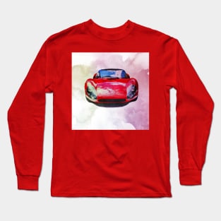 Vintage Alfa Romeo in watercolor Long Sleeve T-Shirt